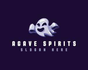 Floating Ghost Spirit logo design