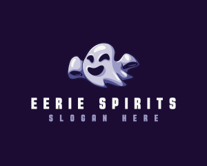 Floating Ghost Spirit logo design