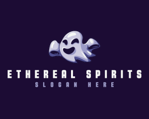 Floating Ghost Spirit logo design