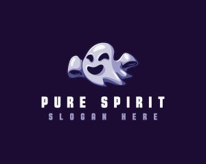 Floating Ghost Spirit logo design