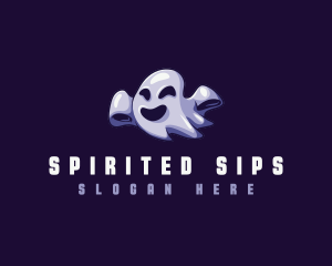 Floating Ghost Spirit logo design