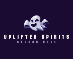 Floating Ghost Spirit logo design