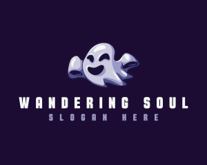 Floating Ghost Spirit logo design