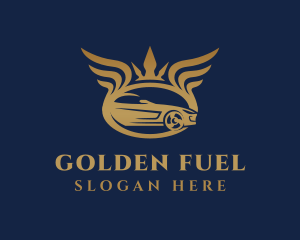 Golden Car Vehicle logo design