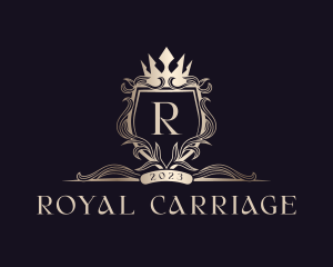 Royal Shield Floral logo design