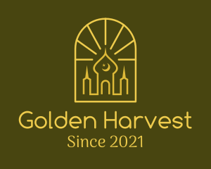 Golden Arch Mosque logo design