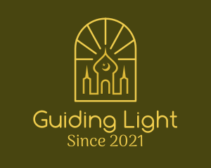 Golden Arch Mosque logo design