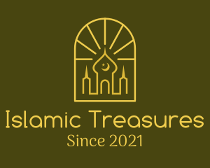 Golden Arch Mosque logo design