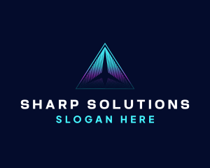 Pyramid Triangle Technology logo design