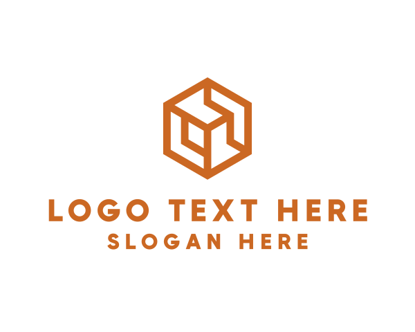 Gold Hexagon logo example 1