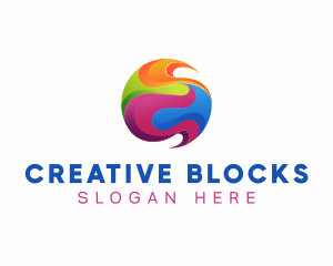 Creative Painting Sphere logo design