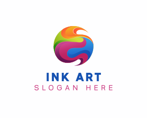 Creative Painting Sphere logo design