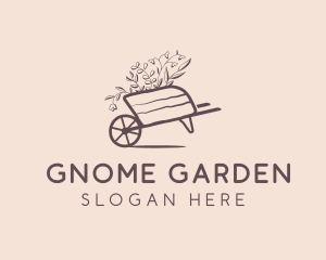 Landscaping Garden Wheelbarrow  logo design