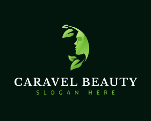 Natural Beauty Leaf  logo design