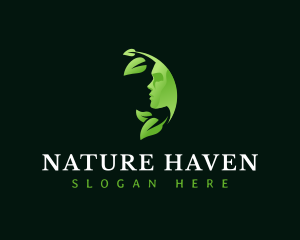 Natural Beauty Leaf  logo design