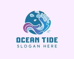 Circle Water Splash logo