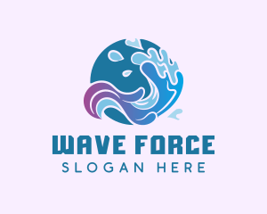 Circle Water Splash logo