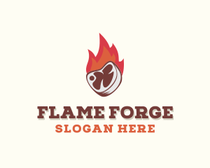 Fire Beef Steakhouse logo design