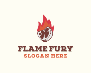 Fire Beef Steakhouse logo design