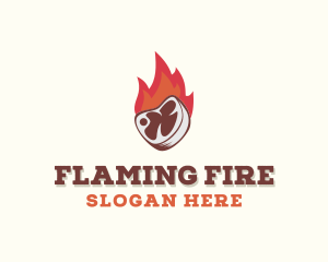 Fire Beef Steakhouse logo design