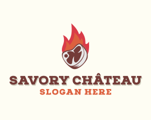 Fire Beef Steakhouse logo design