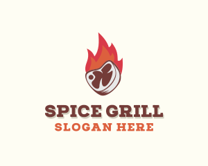 Fire Beef Steakhouse logo design