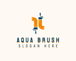 Paint Roller Renovation logo design