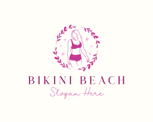 Woman Bikini Swimsuit logo design