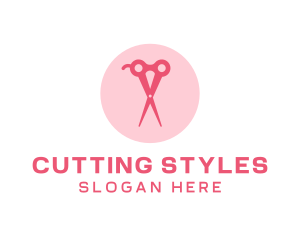 Pink Scissors Cut logo