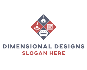 Furnishing Interior Design Decor logo design