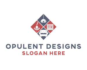 Furnishing Interior Design Decor logo design