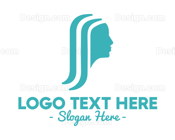 Silhouette Woman Beauty Hair Logo