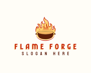 Fire Grill Barbecue logo design