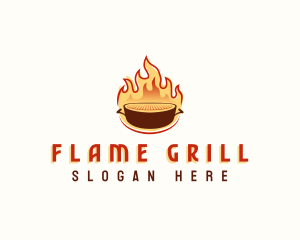 Fire Grill Barbecue logo design