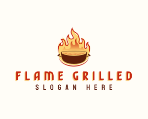 Fire Grill Barbecue logo design