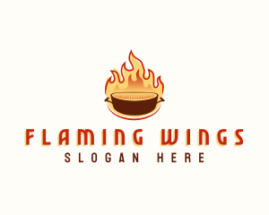 Fire Grill Barbecue logo design