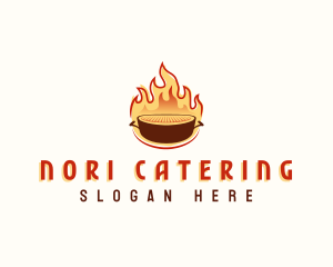 Fire Grill Barbecue logo design