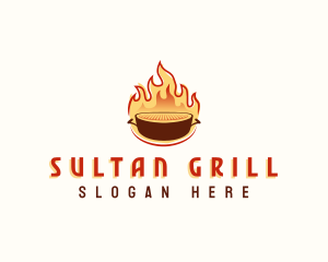 Fire Grill Barbecue logo design