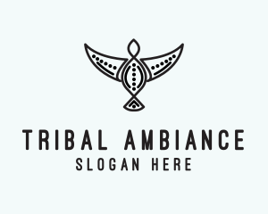 Tribal Bird Tattoo logo design