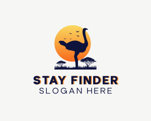 Wild Safari Ostrich logo