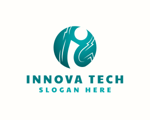 Tech Software App Letter I logo design