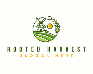 Flour Mill Agriculture logo design