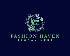 Fashion Sewing Bird logo design