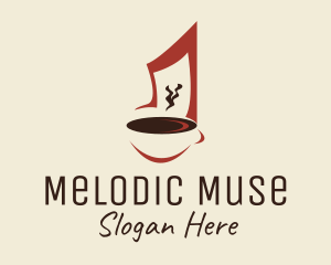 Music Note Coffee  logo design