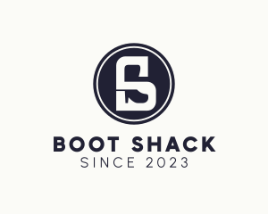 Shoe Boot Letter S logo