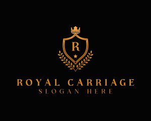 Royal Crown Shield Crest logo design