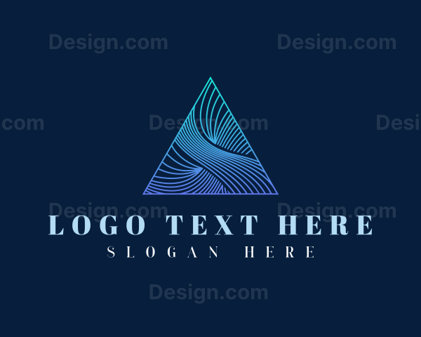 Elegant Pyramid Triangle Logo