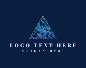 Elegant Pyramid Triangle logo