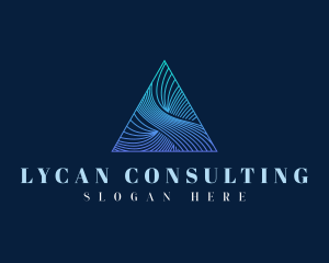 Elegant Pyramid Triangle logo design