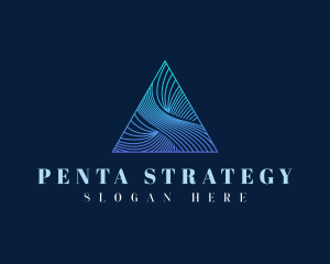 Elegant Pyramid Triangle logo design